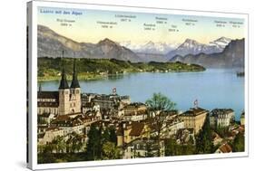 Lucerne and the Alps, Switzerland, 20th Century-null-Stretched Canvas