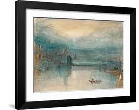 Lucerne by Moonlight, 1842-J M W Turner-Framed Giclee Print