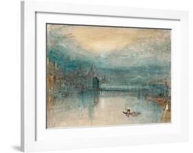 Lucerne by Moonlight, 1842-J M W Turner-Framed Giclee Print