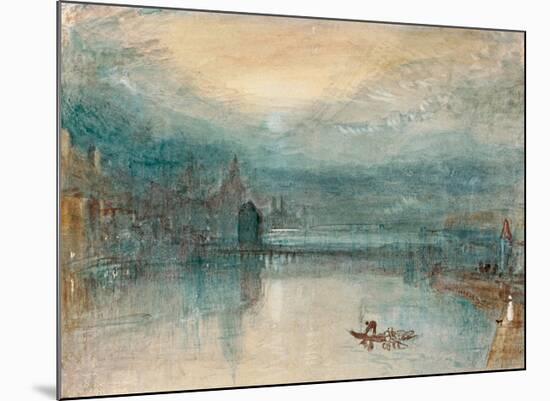 Lucerne by Moonlight, 1842-J M W Turner-Mounted Giclee Print