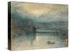 Lucerne by Moonlight: Sample Study, Circa 1842-3, Watercolour on Paper-JMW Turner-Stretched Canvas