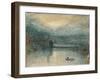 Lucerne by Moonlight: Sample Study, Circa 1842-3, Watercolour on Paper-JMW Turner-Framed Giclee Print