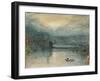 Lucerne by Moonlight: Sample Study, Circa 1842-3, Watercolour on Paper-JMW Turner-Framed Premium Giclee Print