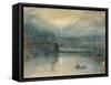 Lucerne by Moonlight: Sample Study, Circa 1842-3, Watercolour on Paper-JMW Turner-Framed Stretched Canvas