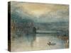 Lucerne by Moonlight: Sample Study, Circa 1842-3, Watercolour on Paper-JMW Turner-Stretched Canvas