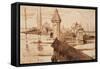 Lucerne, Chapel Bridge-Victor Hugo-Framed Stretched Canvas