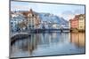 Lucerne City, Switzerland, Snow White in Winter Time-Xantana-Mounted Photographic Print