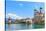 Lucerne City View with River Reuss and Jesuit Church, Switzerland-Zechal-Stretched Canvas