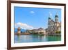 Lucerne City View with River Reuss and Jesuit Church, Switzerland-Zechal-Framed Photographic Print