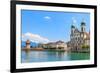 Lucerne City View with River Reuss and Jesuit Church, Switzerland-Zechal-Framed Photographic Print