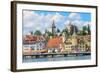 Lucerne City View with River Reuss, Switzerland-Zechal-Framed Photographic Print