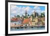 Lucerne City View with River Reuss, Switzerland-Zechal-Framed Photographic Print