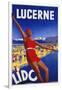 Lucerne Lido, c.1930-null-Framed Giclee Print