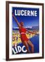 Lucerne Lido, c.1930-null-Framed Giclee Print