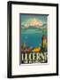 Lucerne Lovely Lake-Otto Landolt-Framed Art Print