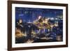 Lucerne Old Town Night Scenic, Switzerland-George Oze-Framed Photographic Print