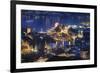 Lucerne Old Town Night Scenic, Switzerland-George Oze-Framed Photographic Print