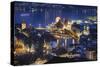 Lucerne Old Town Night Scenic, Switzerland-George Oze-Stretched Canvas