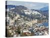 Lucerne on Lake Lucerne, Lucerne, Switzerland, Europe-Christian Kober-Stretched Canvas