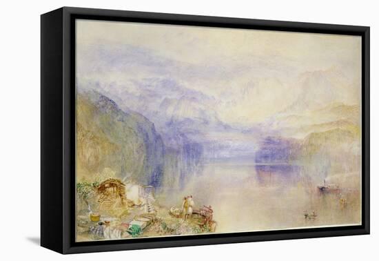 Lucerne, Sunset-J. M. W. Turner-Framed Stretched Canvas