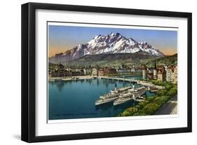 Lucerne, Switzerland, 20th Century-null-Framed Giclee Print