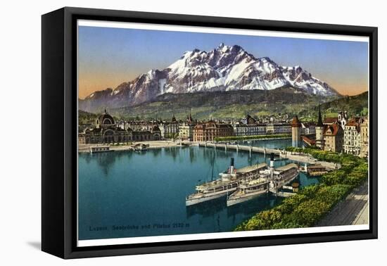 Lucerne, Switzerland, 20th Century-null-Framed Stretched Canvas