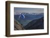 Lucerne, Switzerland. Paragliding off Mt. Pilatus.-Michele Niles-Framed Photographic Print