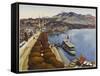 Lucerne: the Lakeside-null-Framed Stretched Canvas