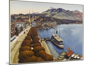 Lucerne: the Lakeside-null-Mounted Photographic Print