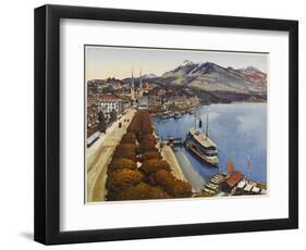 Lucerne: the Lakeside-null-Framed Photographic Print