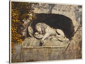 Lucerne: the Lion Sculpture-null-Stretched Canvas