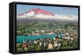 Lucerne with Mt. Pilatus, Switzerland-null-Framed Stretched Canvas