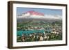 Lucerne with Mt. Pilatus, Switzerland-null-Framed Premium Giclee Print