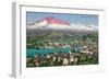 Lucerne with Mt. Pilatus, Switzerland-null-Framed Premium Giclee Print