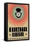 Lucha Libre - Wrestling Spanish Text - Mexican Wrestler Mask - Poster-Julio Aldana-Framed Stretched Canvas