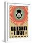 Lucha Libre - Wrestling Spanish Text - Mexican Wrestler Mask - Poster-Julio Aldana-Framed Art Print