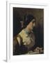 Lucia, a Lombard Woman-Domenico Induno-Framed Giclee Print