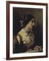 Lucia, a Lombard Woman-Domenico Induno-Framed Giclee Print