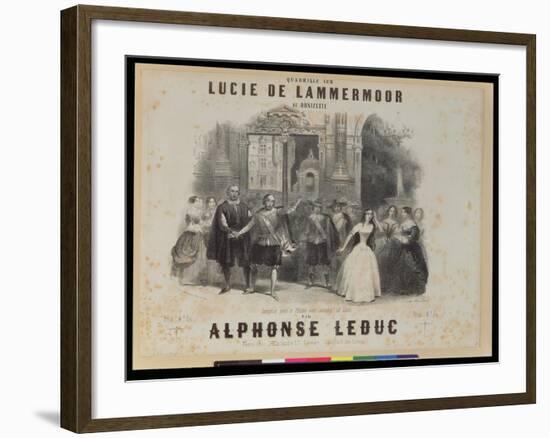 Lucia De Lamermoor' by Gaetano Donizetti (1797-1848)-null-Framed Giclee Print