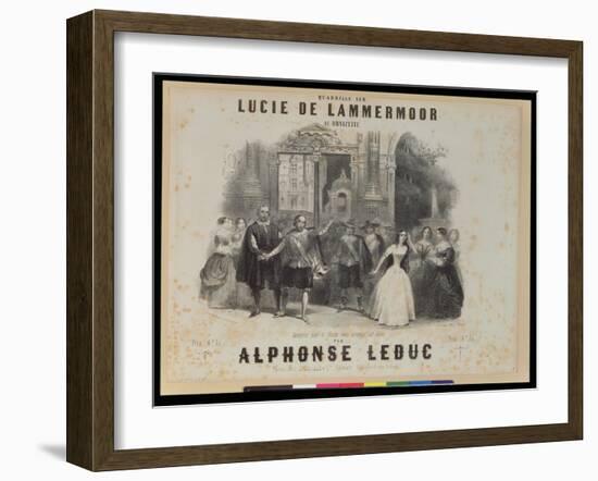 Lucia De Lamermoor' by Gaetano Donizetti (1797-1848)-null-Framed Giclee Print