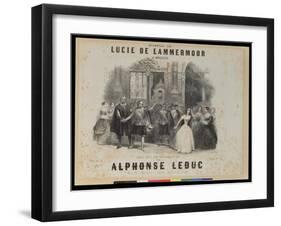 Lucia De Lamermoor' by Gaetano Donizetti (1797-1848)-null-Framed Giclee Print