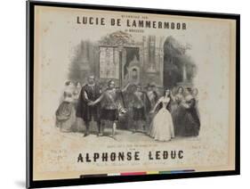 Lucia De Lamermoor' by Gaetano Donizetti (1797-1848)-null-Mounted Giclee Print