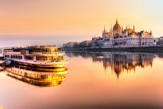 View of Budapest Parliament at Sunset, Hungary-Luciano Mortula - LGM-Photographic Print