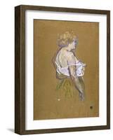 Lucie Bellanger, circa 1895-1896-Henri de Toulouse-Lautrec-Framed Giclee Print