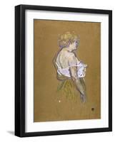 Lucie Bellanger, circa 1895-1896-Henri de Toulouse-Lautrec-Framed Giclee Print