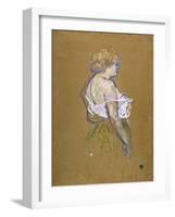 Lucie Bellanger, circa 1895-1896-Henri de Toulouse-Lautrec-Framed Giclee Print