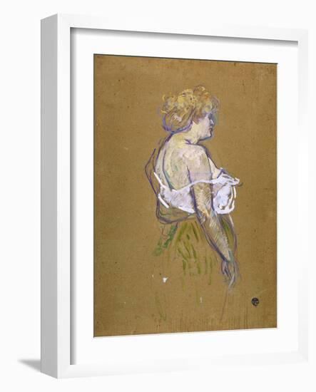 Lucie Bellanger, circa 1895-1896-Henri de Toulouse-Lautrec-Framed Giclee Print