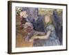 Lucie Leon at the Piano, 1892-Berthe Morisot-Framed Giclee Print