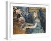 Lucie Leon at the Piano, C.1892-Berthe Morisot-Framed Giclee Print