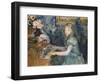 Lucie Leon at the Piano, C.1892-Berthe Morisot-Framed Giclee Print